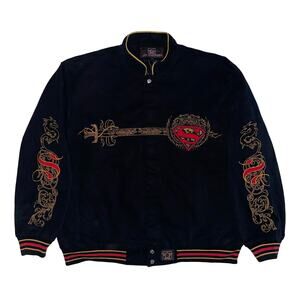 DC Comics JH Design Superman Honor Trust Justice Dragon Hamilton Racing Jacket